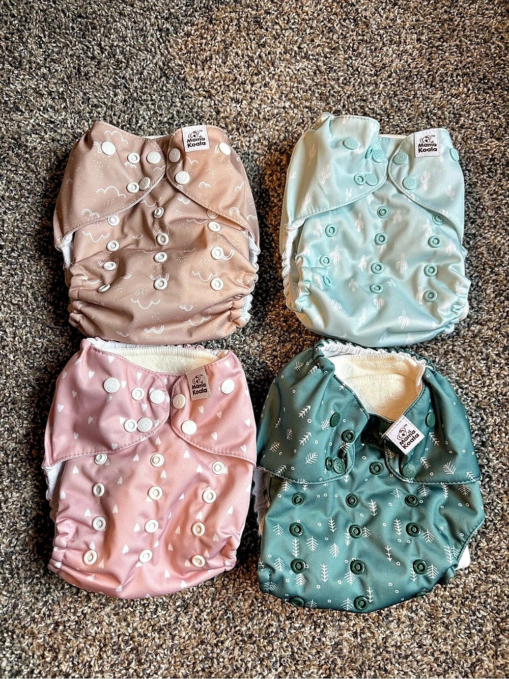 NWOT mama koala cloth diapers with inserts